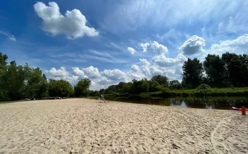 Plaża na Przystani nad Pilicą 